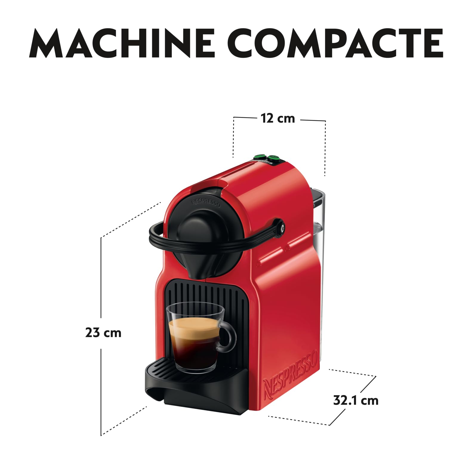 Machine à café Inissia rouge, Cafetiere Espresso , taglia unica